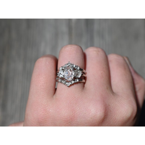 alternative raw diamond engagement ring raw crystal size 4 5 6 7 8 8 9 10 11 12 - Picture 2 of 4